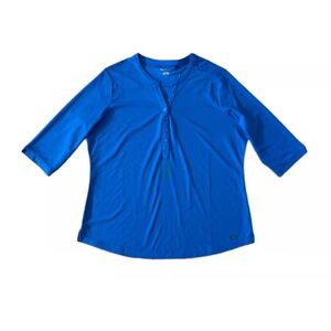 OGIO Blue Golf Henley Top Size XL